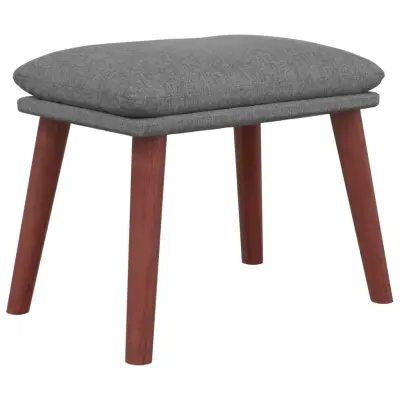 vidaXL Stolček za noge svetlo siv 45x29,5x35 cm blago