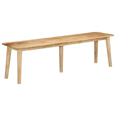 vidaXL Klop 160x40x45 cm trden mangov les