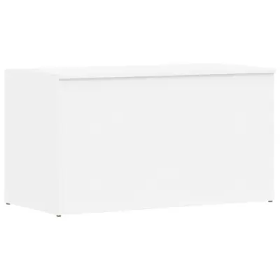 vidaXL Skrinja za shranjevanje bela 84x42x46 cm konstruiran les