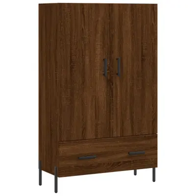 vidaXL Visoka omara rjavi hrast 69,5x31x115 cm inženirski les