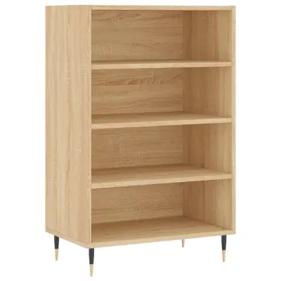 vidaXL Visoka omara sonoma hrast 57x35x90 cm inženirski les