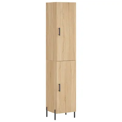 vidaXL Visoka omara sonoma hrast 34,5x34x180 cm inženirski les