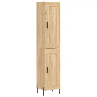 vidaXL Visoka omara sonoma hrast 34,5x34x180 cm inženirski les