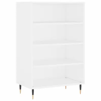 vidaXL Visoka omara bela 57x35x90 inženirski les