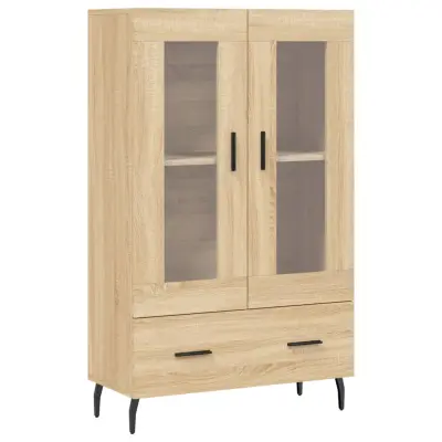 vidaXL Visoka omara sonoma hrast 69,5x31x115 cm inženirski les