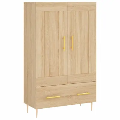vidaXL Visoka omara sonoma hrast 69,5x31x115 inženirski les