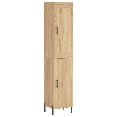 vidaXL Visoka omara sonoma hrast 34,5x34x180 cm inženirski les