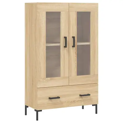 vidaXL Visoka omara sonoma hrast 69,5x31x115 cm inženirski les