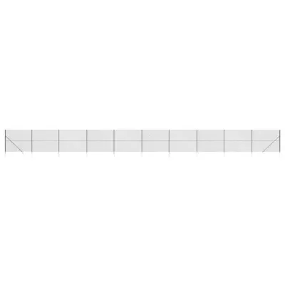 vidaXL Žična ograja s konicami za postavitev antracit 2x25 m