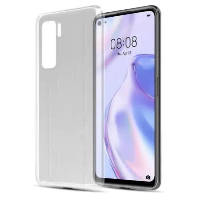Cadorabo Case, združljiv s Huawei v popolnoma prozorni - zaščitni pokrov, narejen iz fleksibilnega silikona TPU