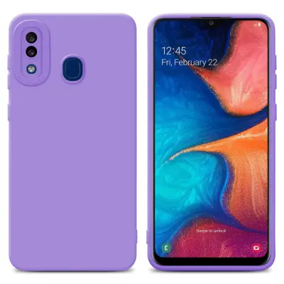 CADORABO Ohišje, združljiv s Samsungom v tekoči svetlobi vijolični - zaščitni pokrov iz fleksibilnega silikona TPU