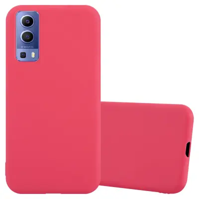 CADORABO CARE, združljiv z vivo v Candy Red - Zaščitni pokrov iz fleksibilnega silikona TPU