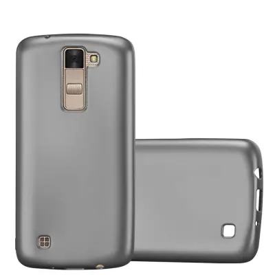 Cadorabo Case, združljiv z LG v kovinsko sivi - zaščitni pokrov, narejen iz fleksibilnega silikona TPU