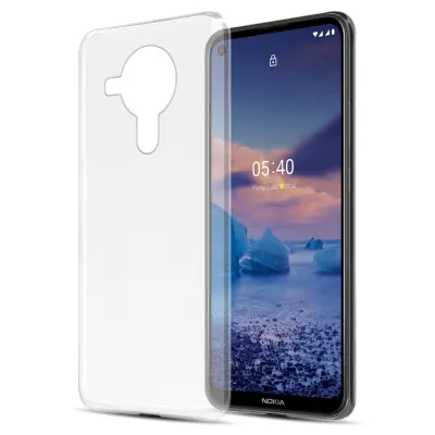 Cadorabo Case, združljiv z Nokia v popolnoma prozorni - zaščitni pokrov, narejen iz fleksibilnega silikona TPU