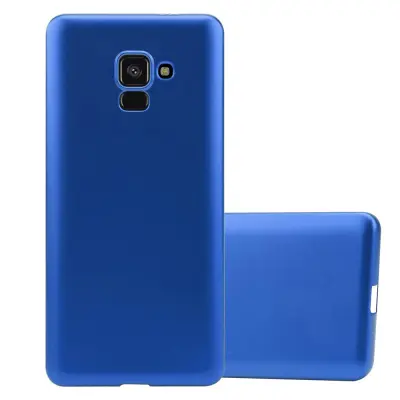 Cadorabo Case, združljiv s Samsungom v kovinsko modri - zaščitni pokrov, narejen iz fleksibilnega silikona TPU