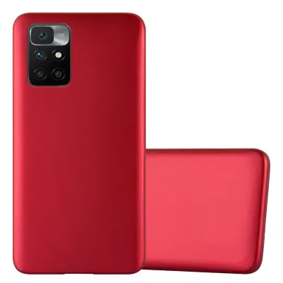 Cadorabo Case, združljiv s Xiaomi v kovinsko rdeči - zaščitni pokrov, narejen iz fleksibilnega silikona TPU
