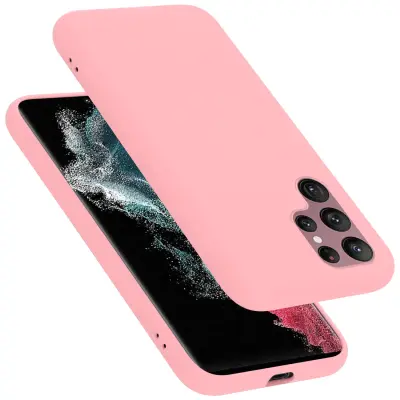 Ohišje Cadorabo, združljiv s Samsungom v tekoči roza barvi - zaščitni pokrov iz fleksibilnega silikona TPU