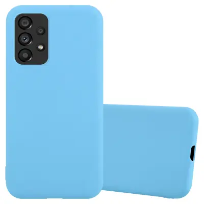 CADORABO Ohišje, združljiv s Samsungom v Candy Blue - Zaščitni pokrov iz fleksibilnega silikona TPU