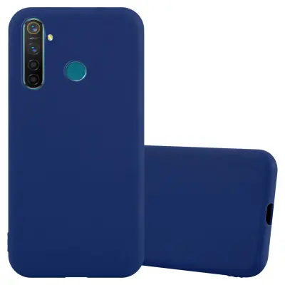 Cadorabo Case, združljiv z Realme v Candy Tarmno Blue - zaščitna prevleka iz fleksibilnega silikona TPU