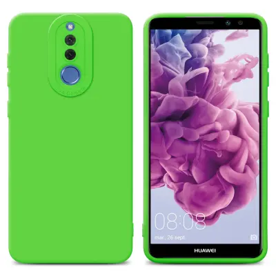 Cadorabo Case, združljiv s Huawei v Fluid Green - zaščitni pokrov, narejen iz fleksibilnega silikona TPU