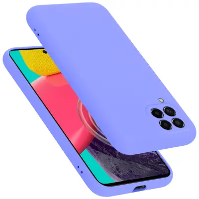 CADORABO Ohišje, združljiv s Samsungom v tekoči lahki vijolični barvi - zaščitni pokrov iz fleksibilnega silikona TPU