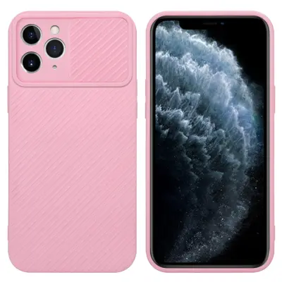 CADORABO Ohišje, združljiv z Apple v Bonbon Pink - Zaščitni pokrov iz fleksibilnega silikona TPU in z zaščito pred kamero