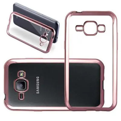 Cadorabo Case, združljiv s Samsungom v Chrome Rose Gold - Zaščitni pokrov iz fleksibilnega silikona TPU