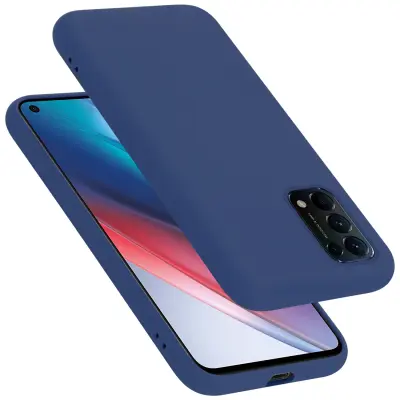 Primer Cadorabo, združljiv z OPPO v tekoči modri barvi - zaščitni pokrov iz fleksibilnega silikona TPU