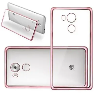 Cadorabo Case, združljiv s Huawei v Chrome Rose Gold - Zaščitni pokrov iz fleksibilnega silikona TPU