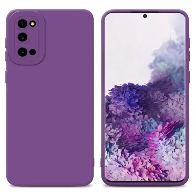 Cadorabo Case, združljiv s Samsungom v tekočini Matte Purple - zaščitni pokrov iz fleksibilnega silikona TPU