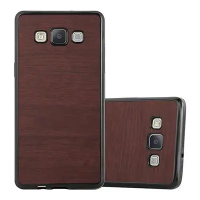 CADORABO Ohišje, združljiv s Samsungom v leseni kavi - zaščitni pokrov iz fleksibilnega silikona TPU