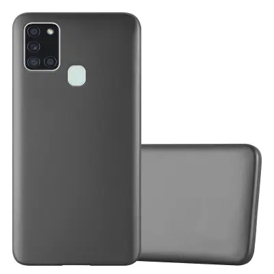 Cadorabo Case, združljiv s Samsungom v kovinsko sivi - zaščitni pokrov iz fleksibilnega silikona TPU