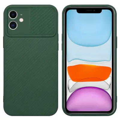 CADORABO Ohišje, združljiv z Apple v Bonbon Green - Zaščitni pokrov iz fleksibilnega silikona TPU in z zaščito pred kamero