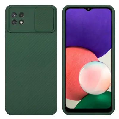CADORABO Ohišje, združljiv s Samsungom v Bonbon Green - Zaščitni pokrov, narejen iz fleksibilnega silikona TPU in z zaščito pred kamero