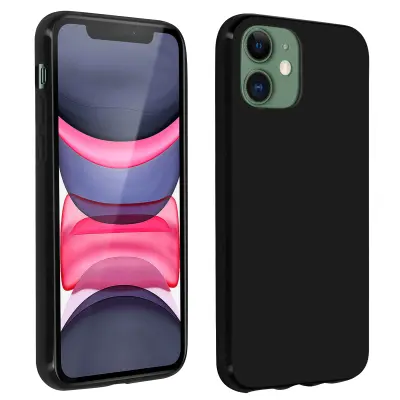 Zašcitni ovitek iz silikonskega gela, tanek in odporen - crn str. Apple iPhone 11