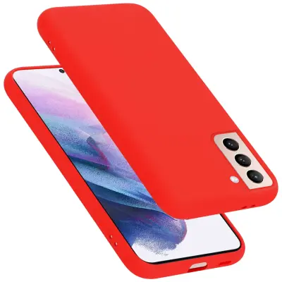 CADORABO Ohišje, združljiv s Samsungom v tekoči rdeči barvi - zaščitni pokrov iz fleksibilnega silikona TPU