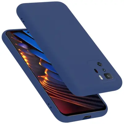 CADORABO Ohišje, združljiv s Xiaomi v tekoči modri barvi - zaščitni pokrov iz fleksibilnega silikona TPU