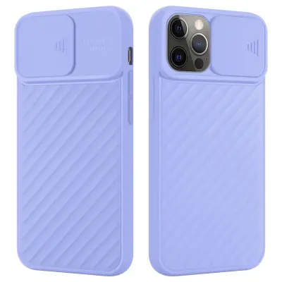 CADORABO Ohišje, združljiv z Apple v Matt Purple - zaščitni pokrov iz fleksibilnega silikona TPU in z zaščito pred kamero
