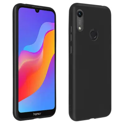 Silikonski gel ovitek za Huawei Y6S / Y6 2019 / Honor 8A 2020 / 8A v mat izvedbi - crn