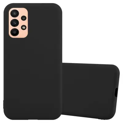 CADORABO Ohišje, združljiv s Samsungom v Candy Black - Zaščitni pokrov, narejen iz fleksibilnega silikona TPU