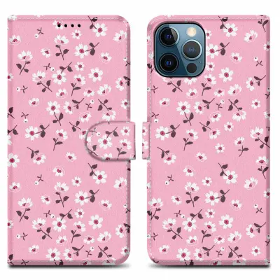 CADORABO Ohišje, združljiv z Apple - Design Flower Rain št. 6 - Zaščitni pokrov z magnetnim zapiranjem, funkcijo stojala in režo za kartico