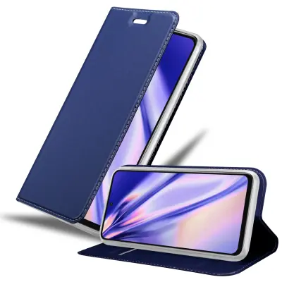 CADORABO Ohišje, združljiv z Xiaomi v elegantno temno modri - zaščitni pokrov z magnetnim zapiranjem, stoječo funkcijo in režo za kartico