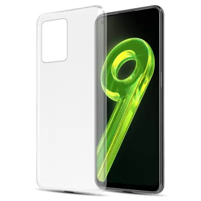 Cadorabo Case, združljiv z Realme v popolnoma prozorni - zaščitni pokrov, narejen iz fleksibilnega silikona TPU