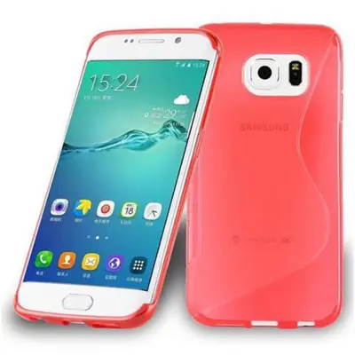 Cadorabo Case, združljiv s Samsungom v Candy Apple Red - Zaščitni pokrov iz fleksibilnega silikona TPU