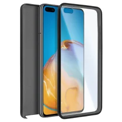 Huawei P40 Pro Integral 360° ovitek: mehka sprednja stran in trda zadnja stran - crna