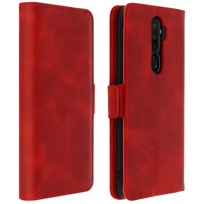Zašcitna torbica za denarnico in stojalo - rdeca str. Oppo A5 2020 in A9 2020