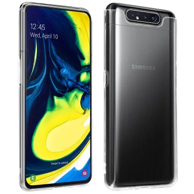 Izjemno tanek in lahek Soft Shell - prozoren str. Samsung Galaxy A80