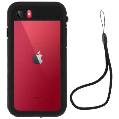 Ovitek za iPhone SE 2022, 2020 in iPhone 8, 7 Vodoodporen 2m (IP68) Popolna zašcita pred vodo, snegom, udarci - crn