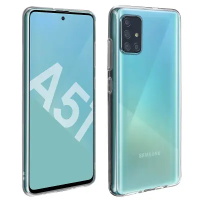 360° zašcitni paket: Silikonsko ohišje, film iz kaljenega stekla v gelu - prozoren str. Samsung Galaxy A51