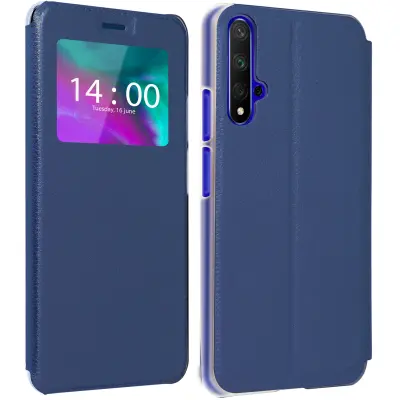 Ovitek okenskega folija, fino in svetlo - polnocno modra str. Honor 20 in Huawei Nova 5T